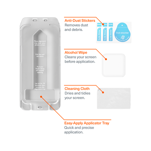 GlareShield Screen Protector for iPhone 17 / 16 Pro