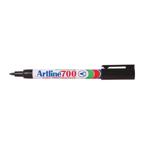 Artline 700 Permanent Marker 0.7mm Bullet Black Box 12