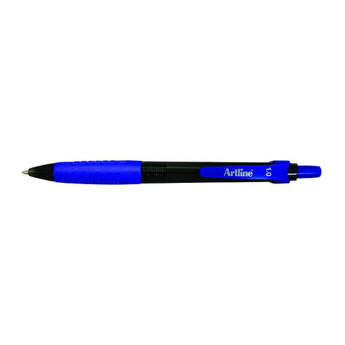 Artline Ikonic 8410 B/point Retract Grip Blue Box 12