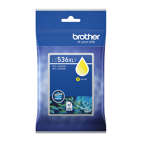 Brother LC-536XLY Yellow Ink Cartridge OEM