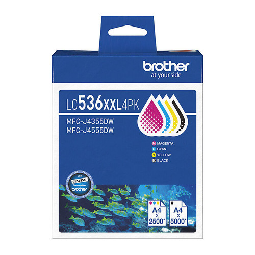 Brother LC-536XXL BCMY Pack Ink Cartridges OEM