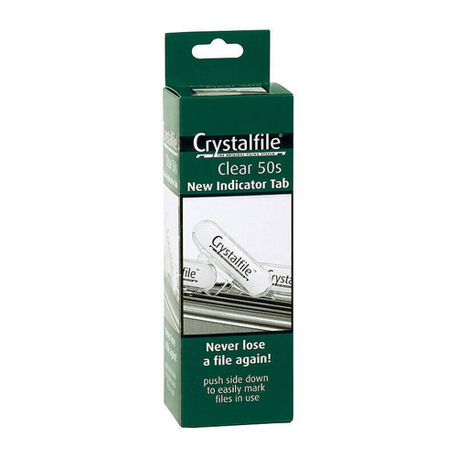 Crystalfile Clear Tabs Pack 50