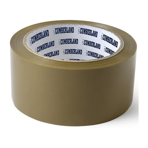 Cumberland Packaging Tape 48mm X 75M Brown Pack 6