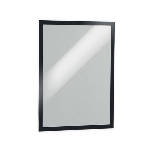 Durable Duraframe Self-Adh Sign Holder A3 Black Pack 2