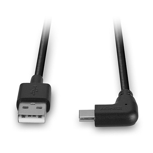 Lindy 0.5m USB 2.0 Type A To C Cable, 90Â° Right Angle