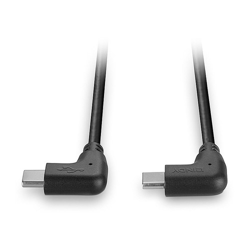 Lindy 1m USB 2.0 Type C Cable, 2 X 90Â° Right Angle
