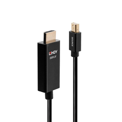 Lindy 2m Active Mini DisplayPort to HDMI Cable with HDR