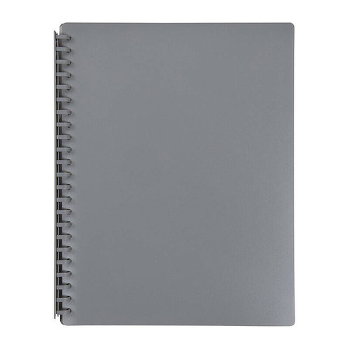 Marbig Refillable Display Book 20 Pocket Grey