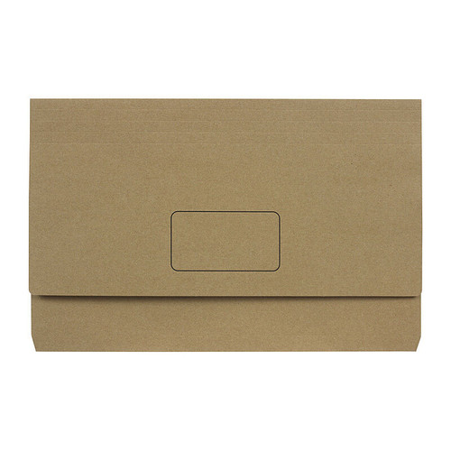 Marbig Slimpick F/C Document Wallet Env Kraft Pack 10