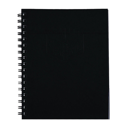 Spirax 511 Hard Cover Book 225X175mm 200Pg Black Pack 5