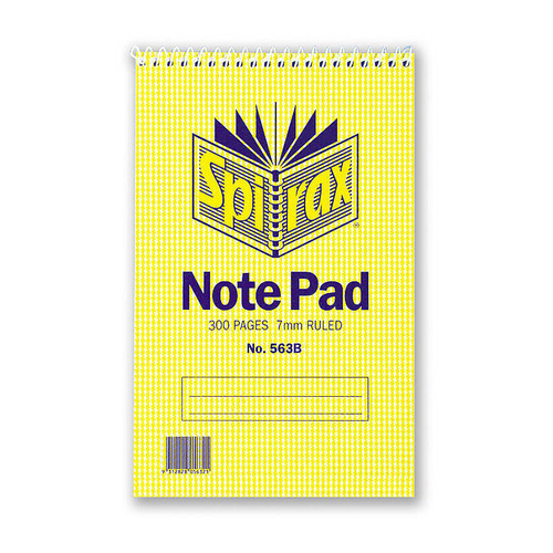 Spirax 563B N/book Reporter 200X127 300Pg T/O Pack 10