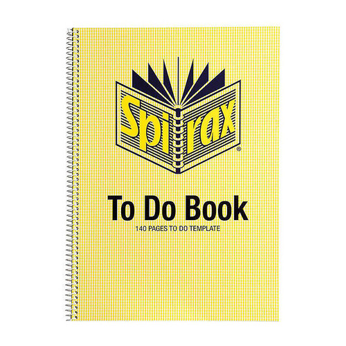 Spirax 706 To Do Book A4 140 Pg Pack 5