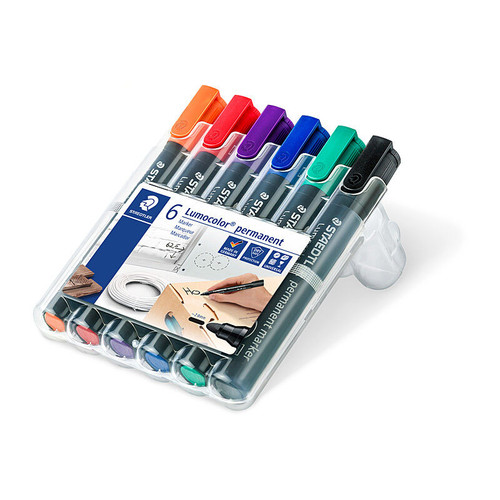 Staedtler PermMk 352 Bul Ast Wlt6