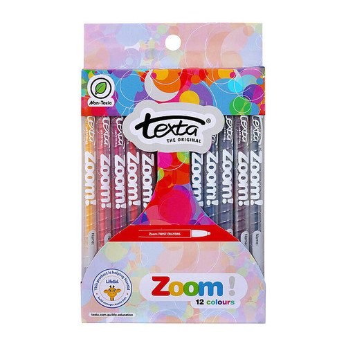 Texta Zoom Crayon Pack 12