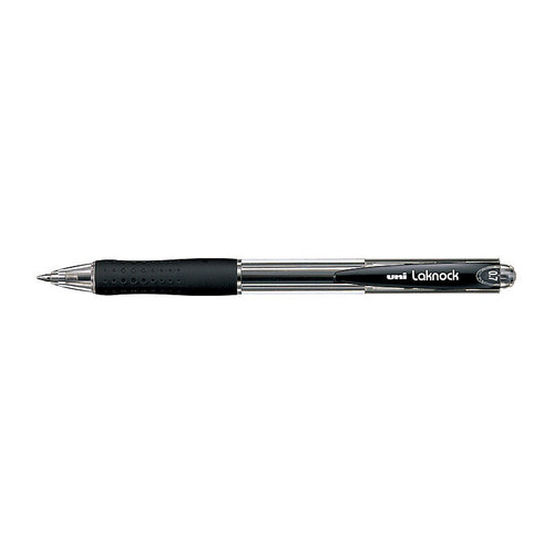Uni Laknock Ballpoint Pen 0.7mm Black Box 12