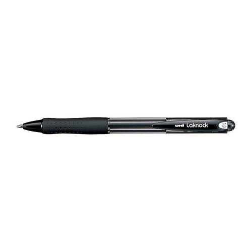 Uni Laknock Ballpoint Pen 1.0mm Black Box 12