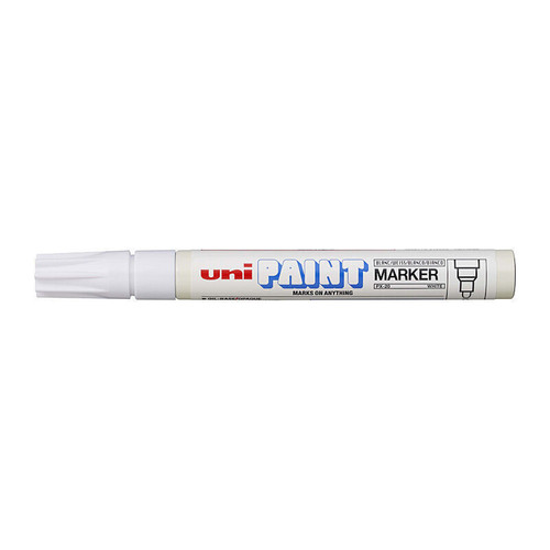 Uni Paint Marker Bullet Tip PX20 White Box 12