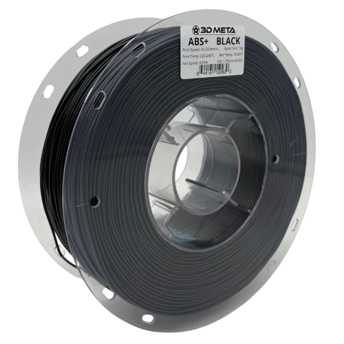 3D Meta ABS+ Black 1KG Spool M-ABS+-BLA-1KGX1.75MM