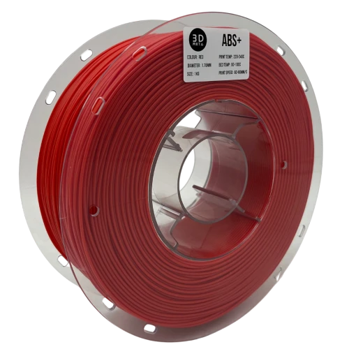 3D Meta ABS+ Red 1KG Spool M-ABS+-RED-1KGX1.75MM