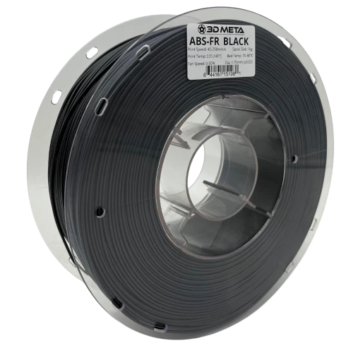 3D Meta Fire Retardant ABS Black 1KG Spool M-ABSFR-BLA-1KGX1.75MM
