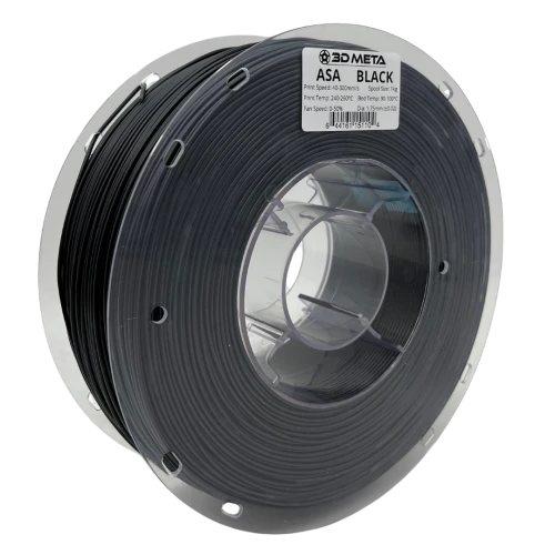 3D Meta ASA Black 1KG Spool M-ASA-BLA-1KGX1.75MM
