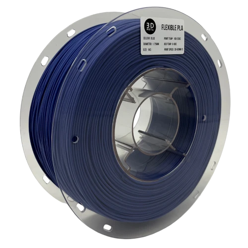 3D Meta Flexible PLA Blue 1KG Spool M-FLEX-BLU-1KGX1.75MM