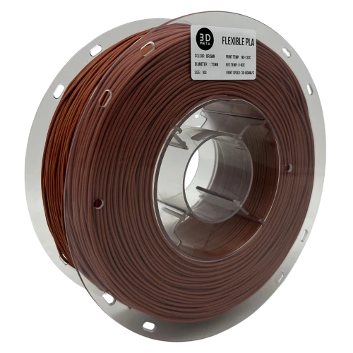 3D Meta Flexible PLA Brown 1KG Spool M-FLEX-BRO-1KGX1.75MM