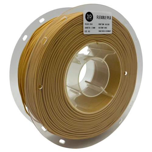 3D Meta Flexible PLA Gold 1KG Spool M-FLEX-GOLD-1KGX1.75MM
