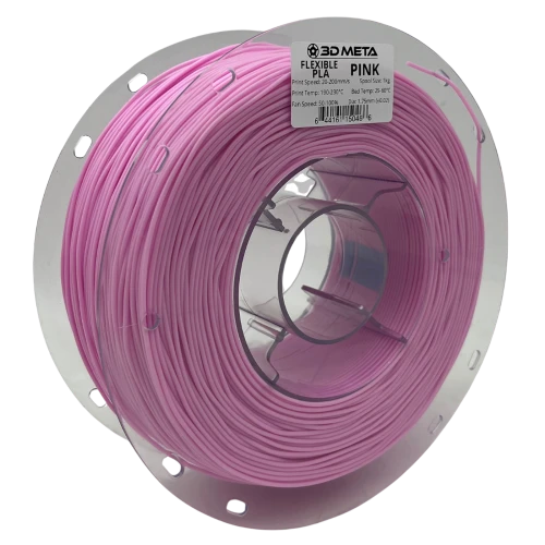 3D Meta Flexible PLA Pink 1KG Spool M-FLEX-PINK-1KGX1.75MM
