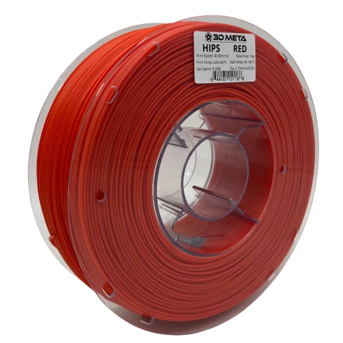 3D Meta HIPS Red 1KG Spool M-HIPS-RED-1KGX1.75MM