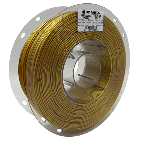 3D Meta Metallic PETG Bright Gold 1KG Spool M-MPETG-BGOLD-1KGX1.75MM