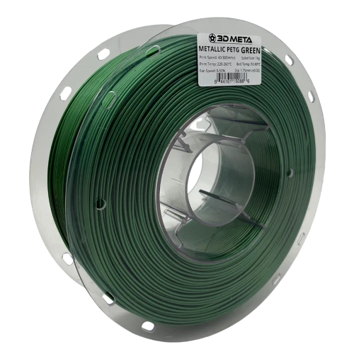3D Meta Metallic PETG Green 1KG Spool M-MPETG-GRE-1KGX1.75MM