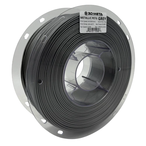 3D Meta Metallic PETG Grey 1KG Spool M-MPETG-GREY-1KGX1.75MM