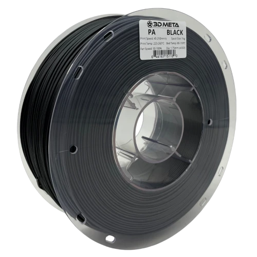 3D Meta PA (Nylon) Black 1KG Spool M-PA-BLA-1KGX1.75MM