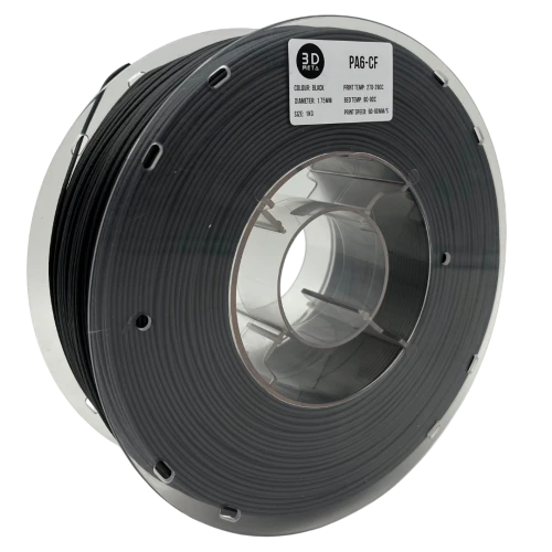3D Meta Carbon Fiber PA (Nylon) PA6-CF 1KG Spool M-PA6CF-BLA-1KGX1.75MM