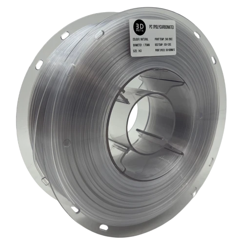 3D Meta PC (Polycarbonate) Natural 1KG Spool M-PC-NAT-1KGX1.75MM