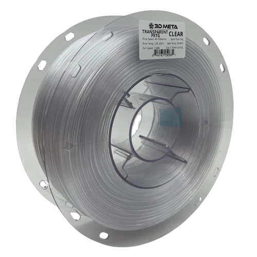 3D Meta Transparent PETG Clear 1KG Spool M-PETG-TCLE-1KGX1.75MM