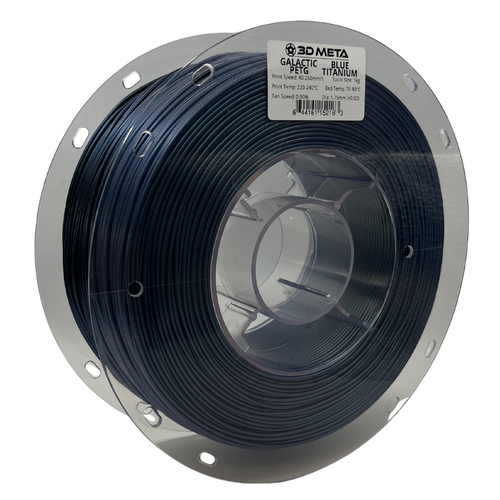 3D Meta Galactic PETG Blue Titanium 1KG Spool M-PETGGAL-BLUETIT-1KGX1.75MM