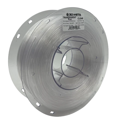 3D Meta Transparent PLA Clear 1KG Spool M-PLA-CLEAR-1KGX1.75MM