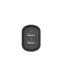 PowerPlus 12W Dual USB-A Wall Charger- Black