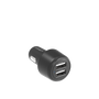 CarPower 12W Dual USB-A Car Charger - Black