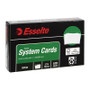 Esselte System Cards 127X76mm (5X3) White Pack 100