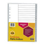 Marbig Indices & Dividers A-Z Tab Pp A4 Grey