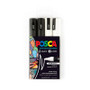Posca PC-5M Medium Bllt Bl/Wh Pack 4