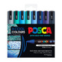 Posca PC-5M Medium Bullet Tip Cool Pack 8