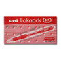 Uni Laknock Ballpoint Pen 0.7mm Red Box 12