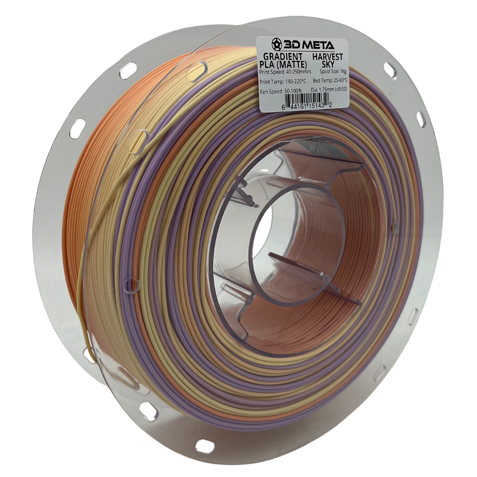 3D Meta Gradient PLA Harvest Sky (Matte) 1KG Spool M-PLA-GRMAHARSKY-1KGX1.75MM