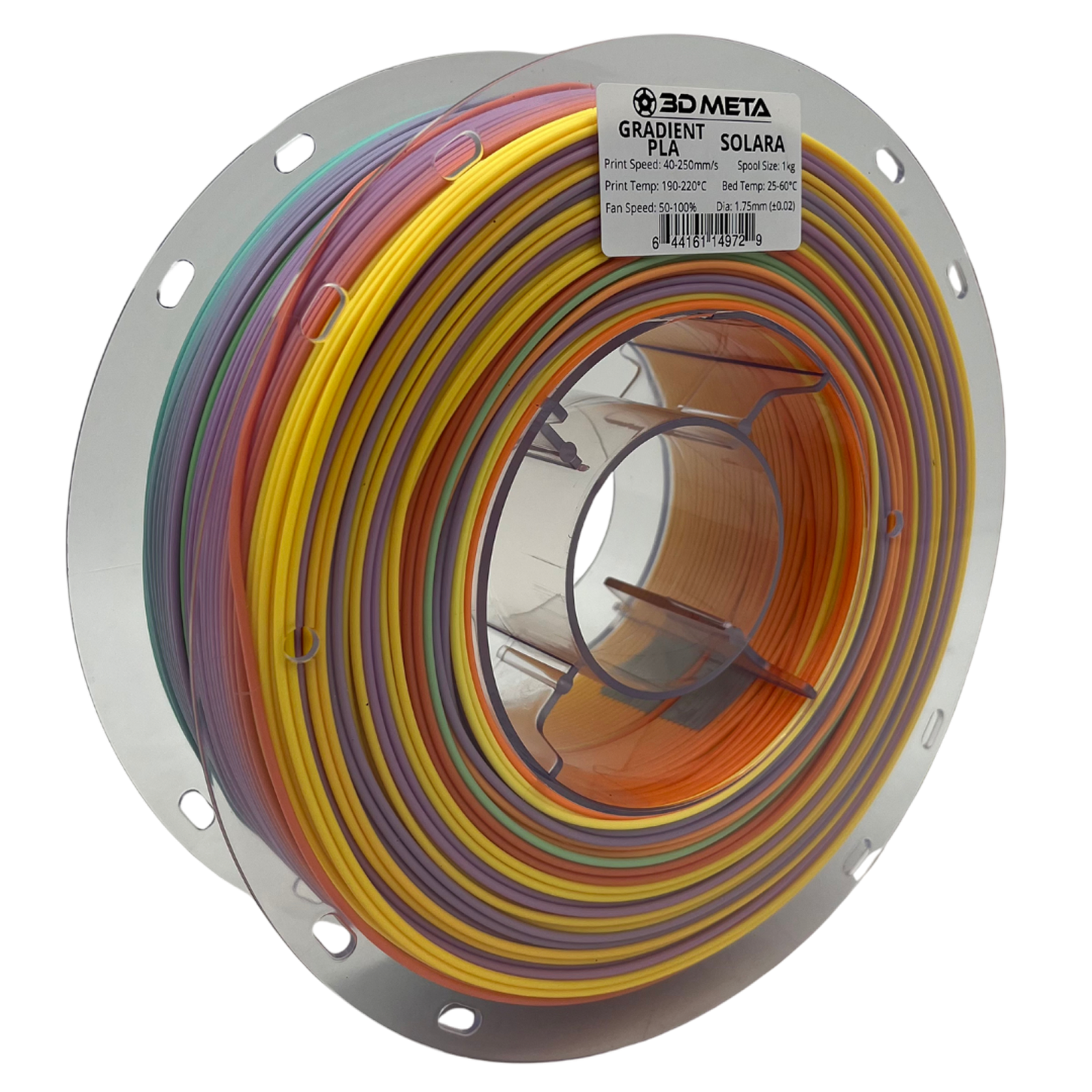 3D Meta Gradient PLA Solara 1KG Spool M-PLA-GRSOLARA-1KGX1.75MM
