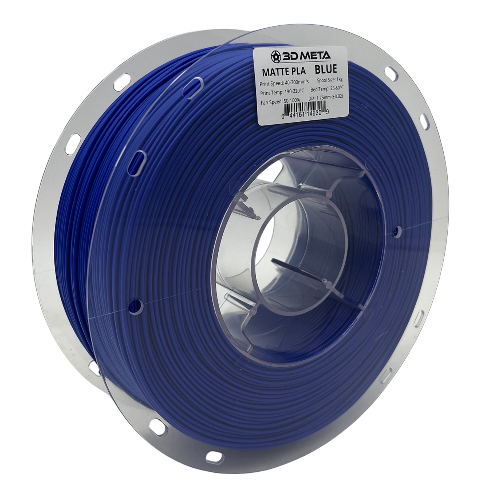 3D Meta Matte PLA Blue 1KG Spool M-PLA-MABLU-1KGX1.75MM