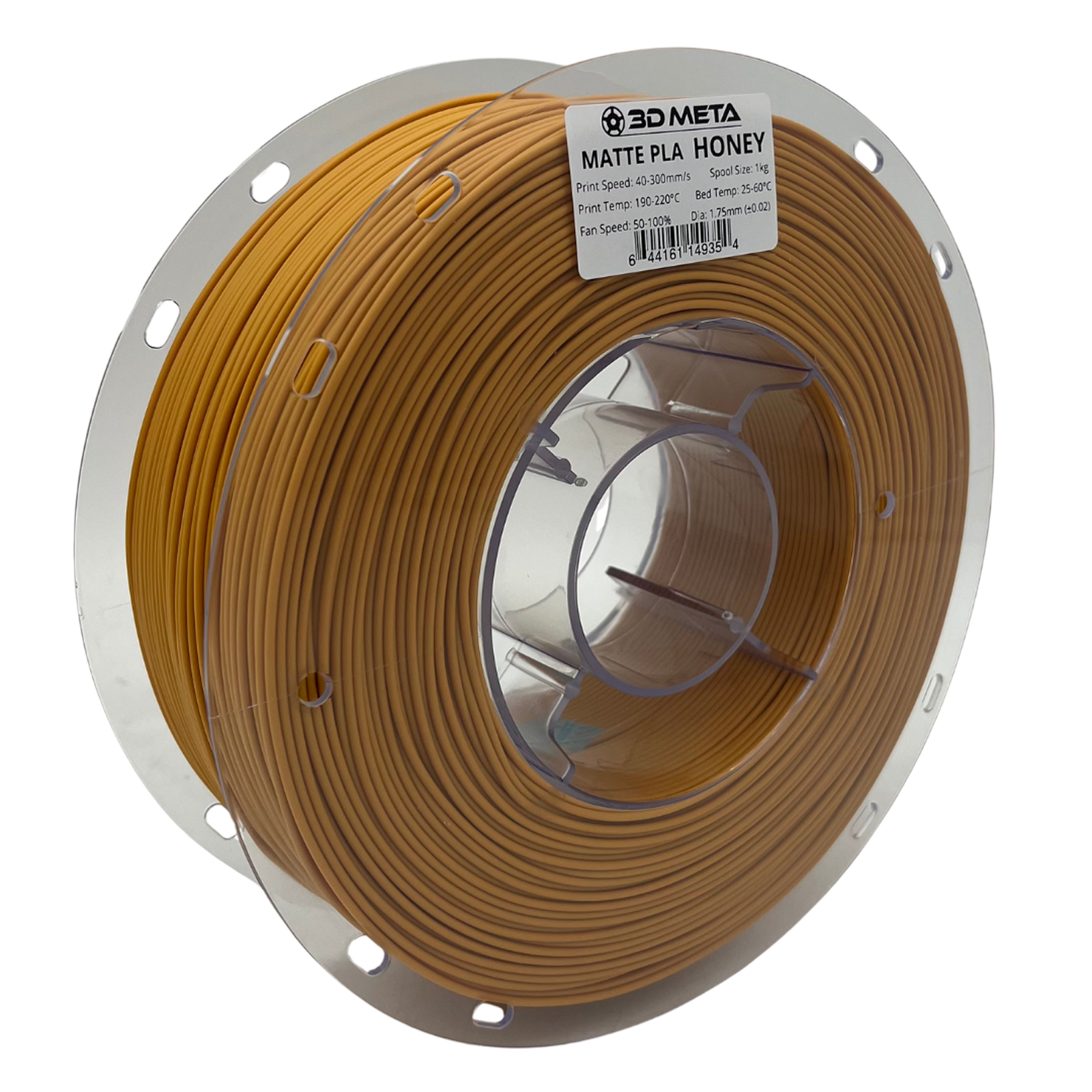 3D Meta Matte PLA Honey 1KG Spool M-PLA-MAHON-1KGX1.75MM